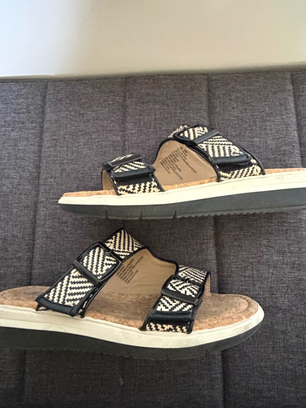 JBU by Jambu Womens Kona Raffia Weave Slip On Comfort Sandals-Sz-8 - Picture 6 of 16